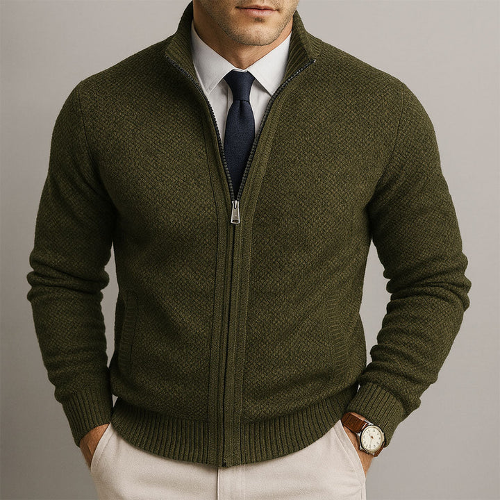 Bennett™ | Men’s Zip-Up Merino Wool Cardigan