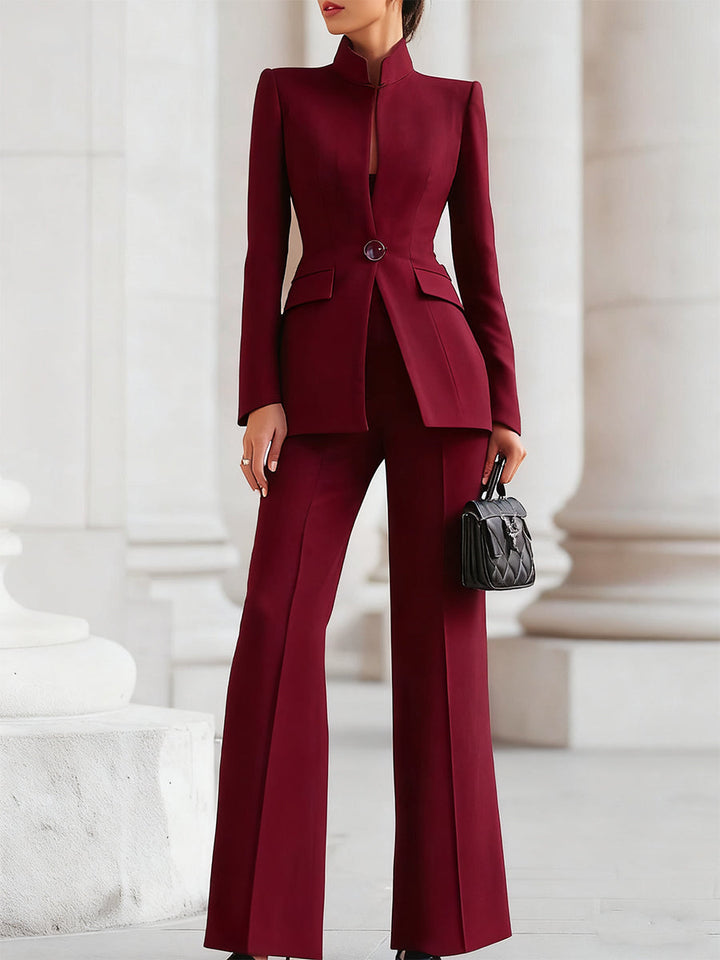 Adrielle™ | Elegant Blazer & Trouser Suit Set