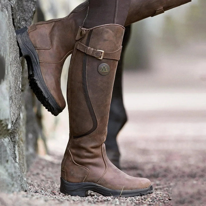Maeve™ | Waterproof Leather Riding Boots