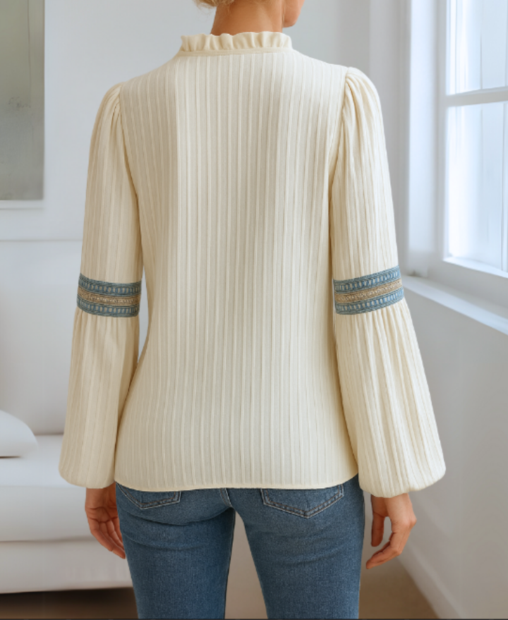 Vintage V-Neck Blouse