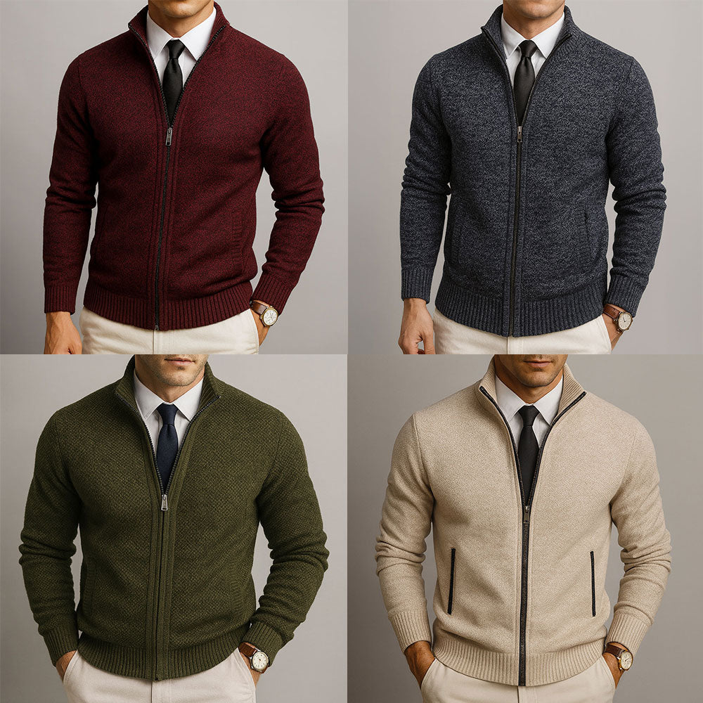Bennett™ | Men’s Zip-Up Merino Wool Cardigan